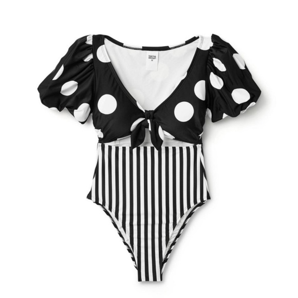 Tabitha Brown X Target Polka Dot One Piece Swimsuit NWOT - Picture 4 of 4